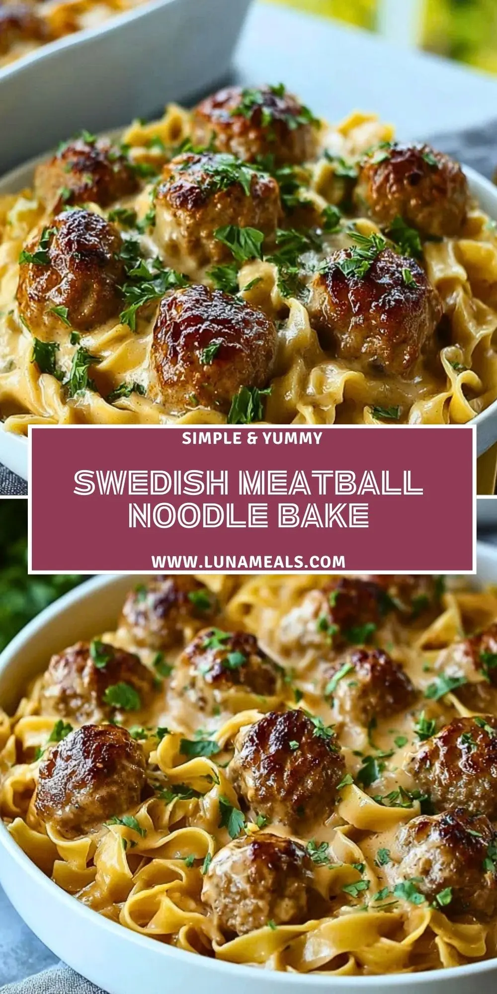 Swedish Meatball Noodle Bake (2)
