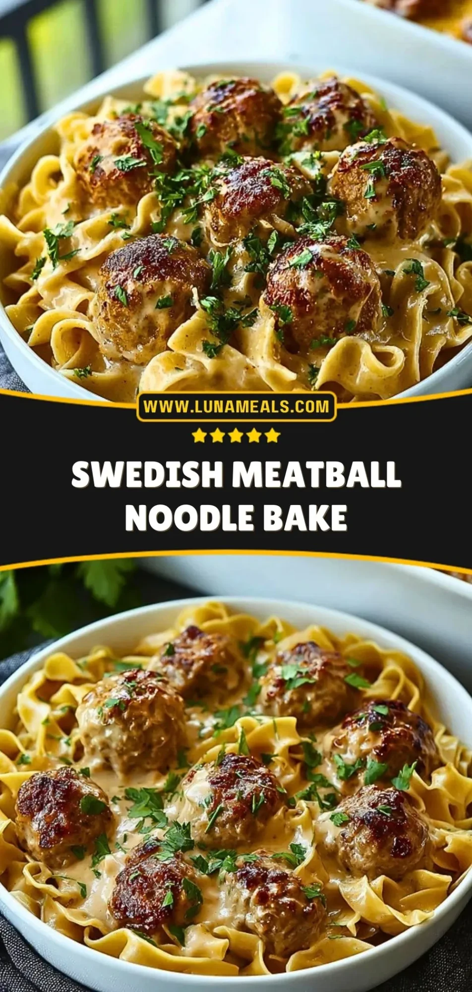 Swedish Meatball Noodle Bake (3)