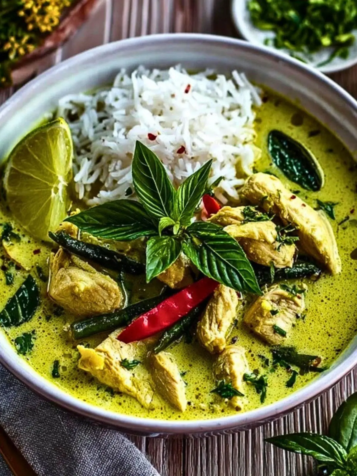Thai Green Curry with Chicken (1)