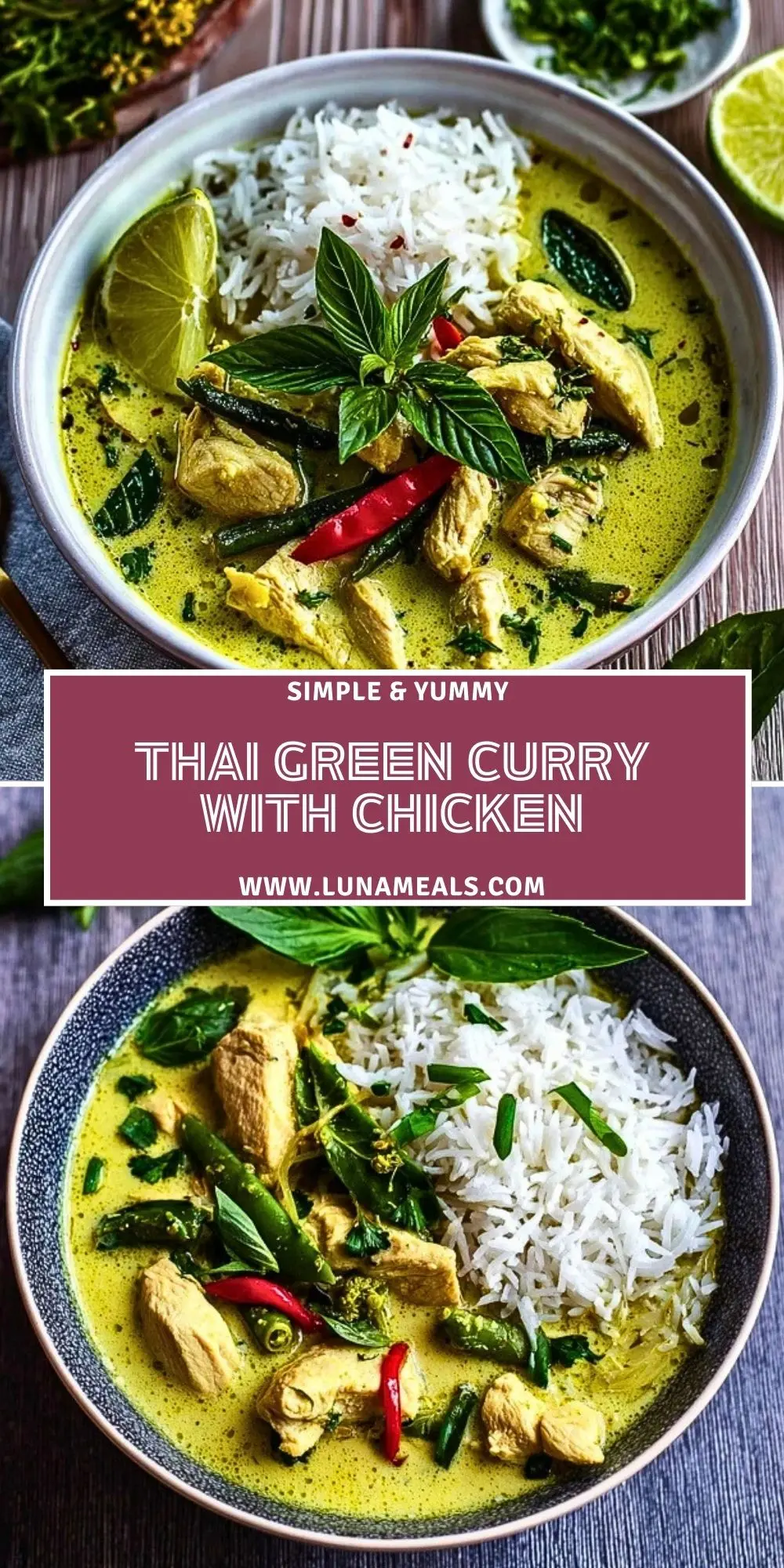 Thai Green Curry with Chicken (2)