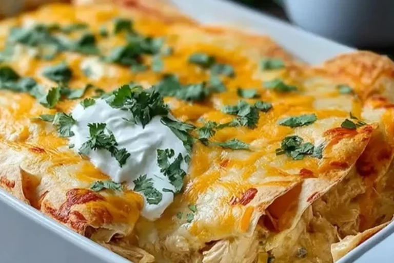 White Chicken Enchilada Casserole