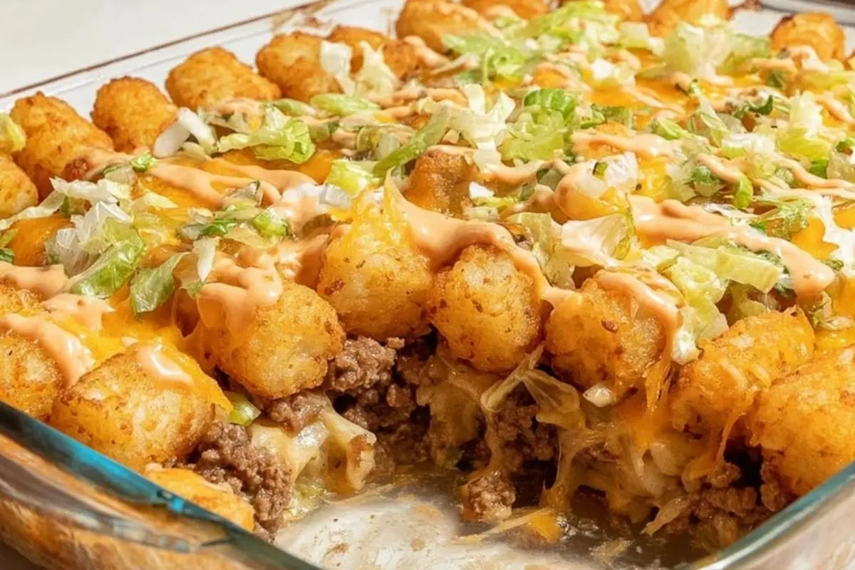 Big Mac Tater Tot Casserole