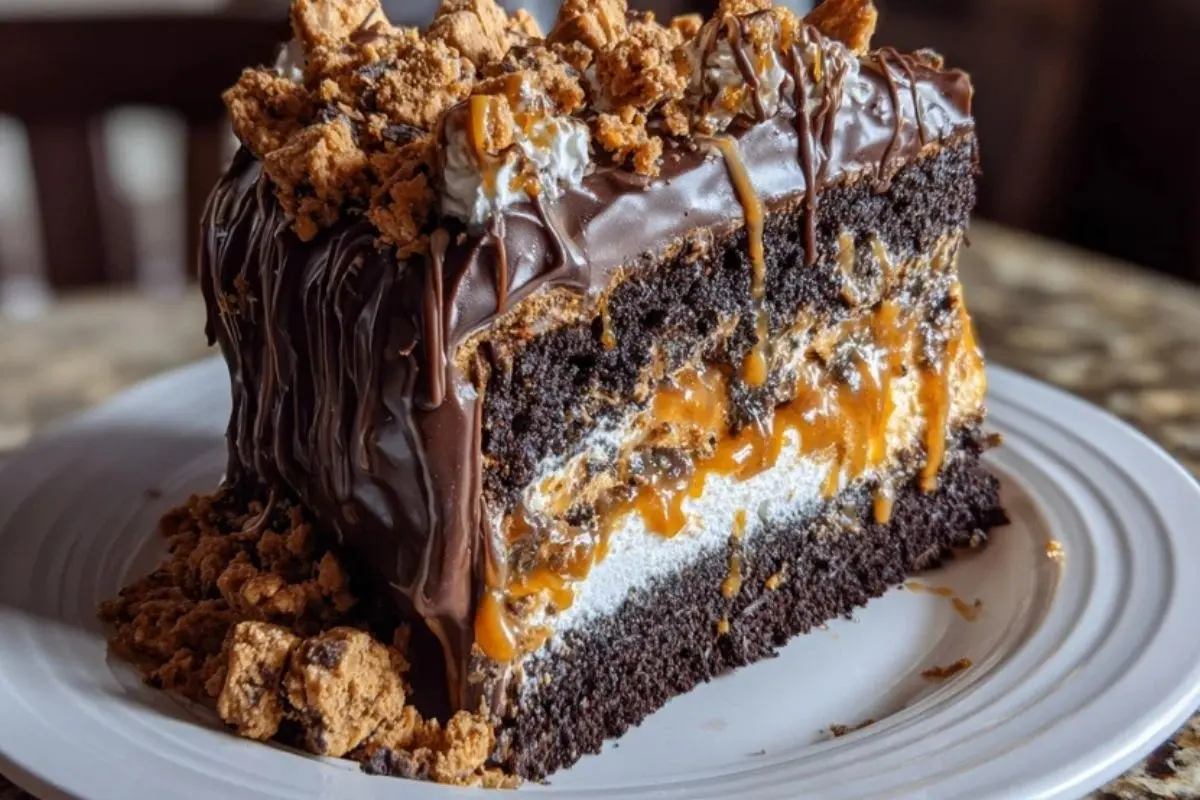 Butterfinger Bomb Cake