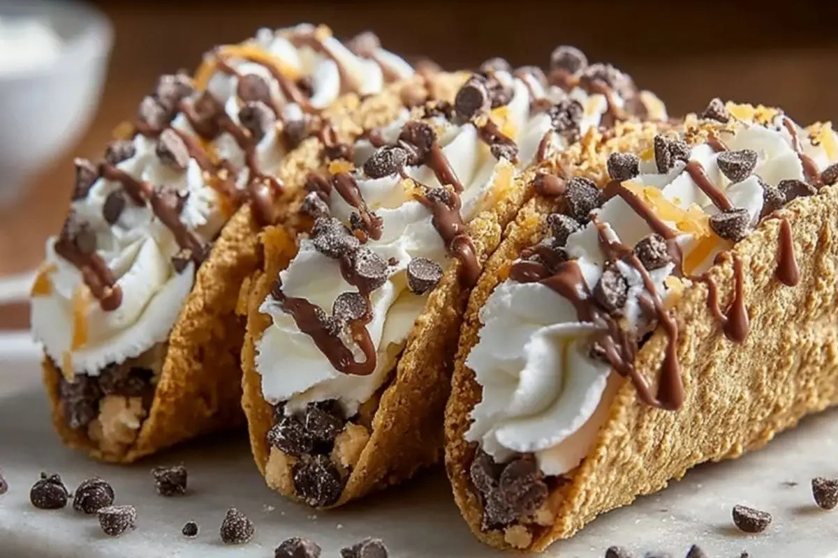 Cheesecake Cookie Dough Tacos