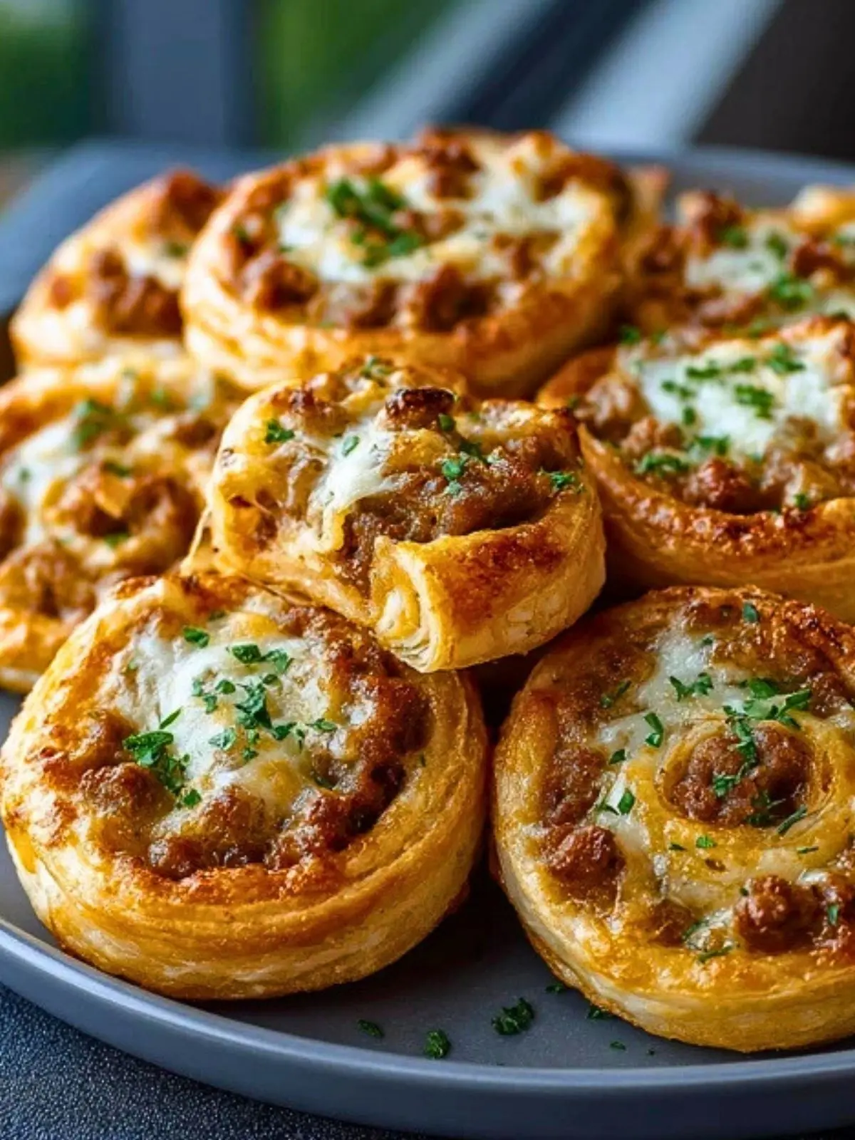 Cheesy Puff Pastry Sausage Pinwheels (1)