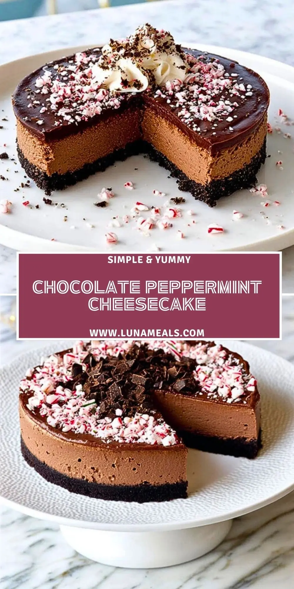 Chocolate Peppermint Cheesecake (2)
