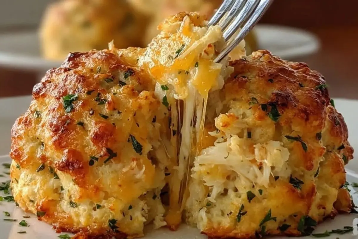 Crab Stuffed Cheddar Biscuits