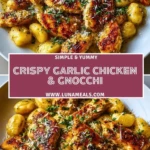 Crispy Garlic Chicken & Gnocchi (2)