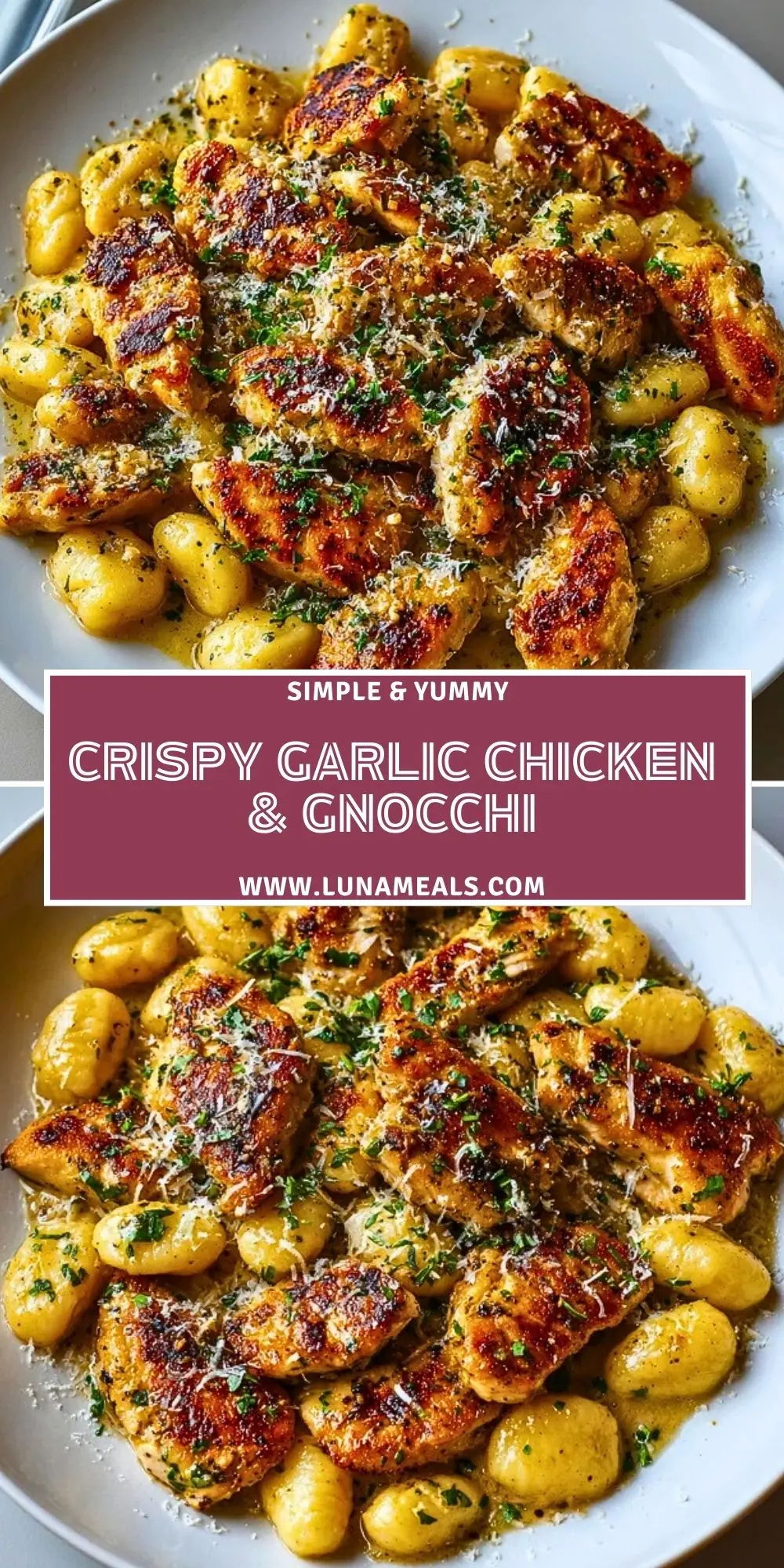 Crispy Garlic Chicken & Gnocchi (2)