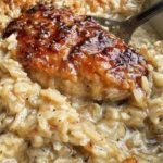 Dump & Bake Creamy Rice & Chicken