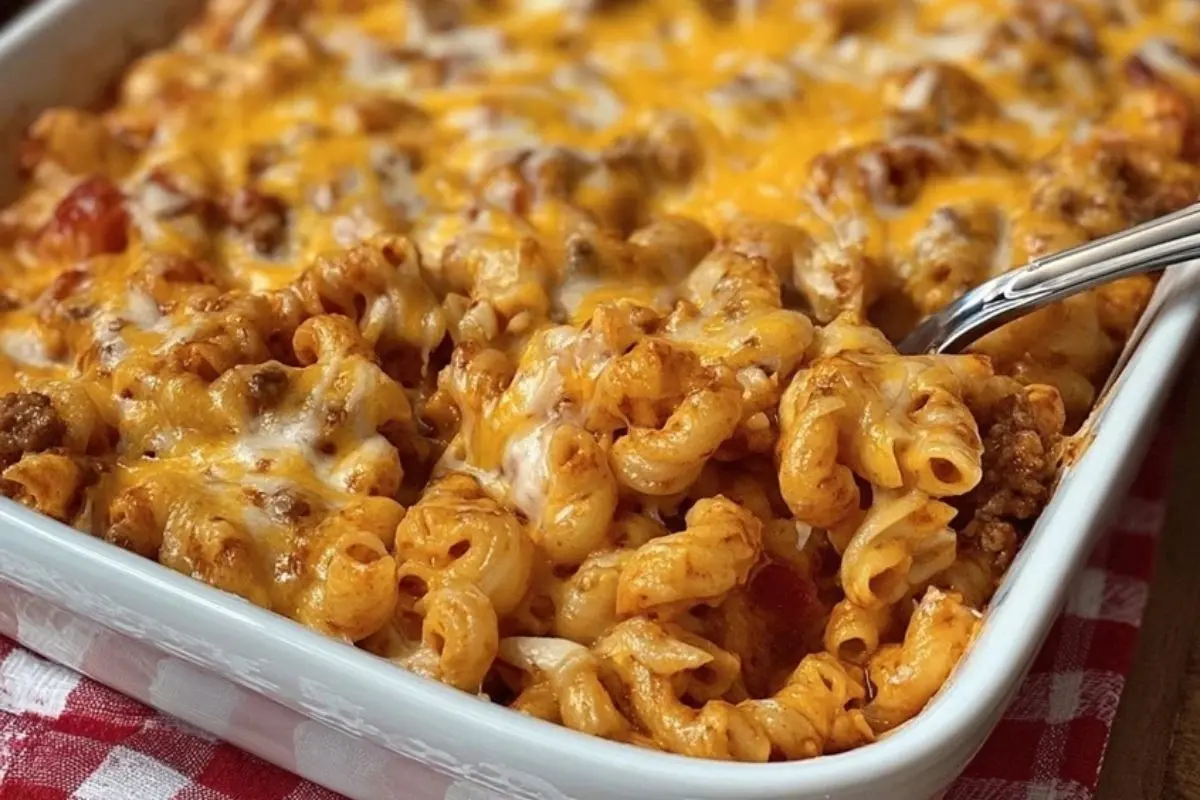 Easy Cheeseburger Pasta Dinner Casserole