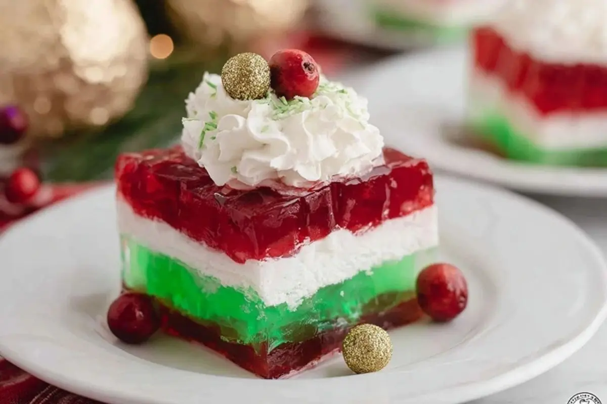 Easy Layered Christmas Jello