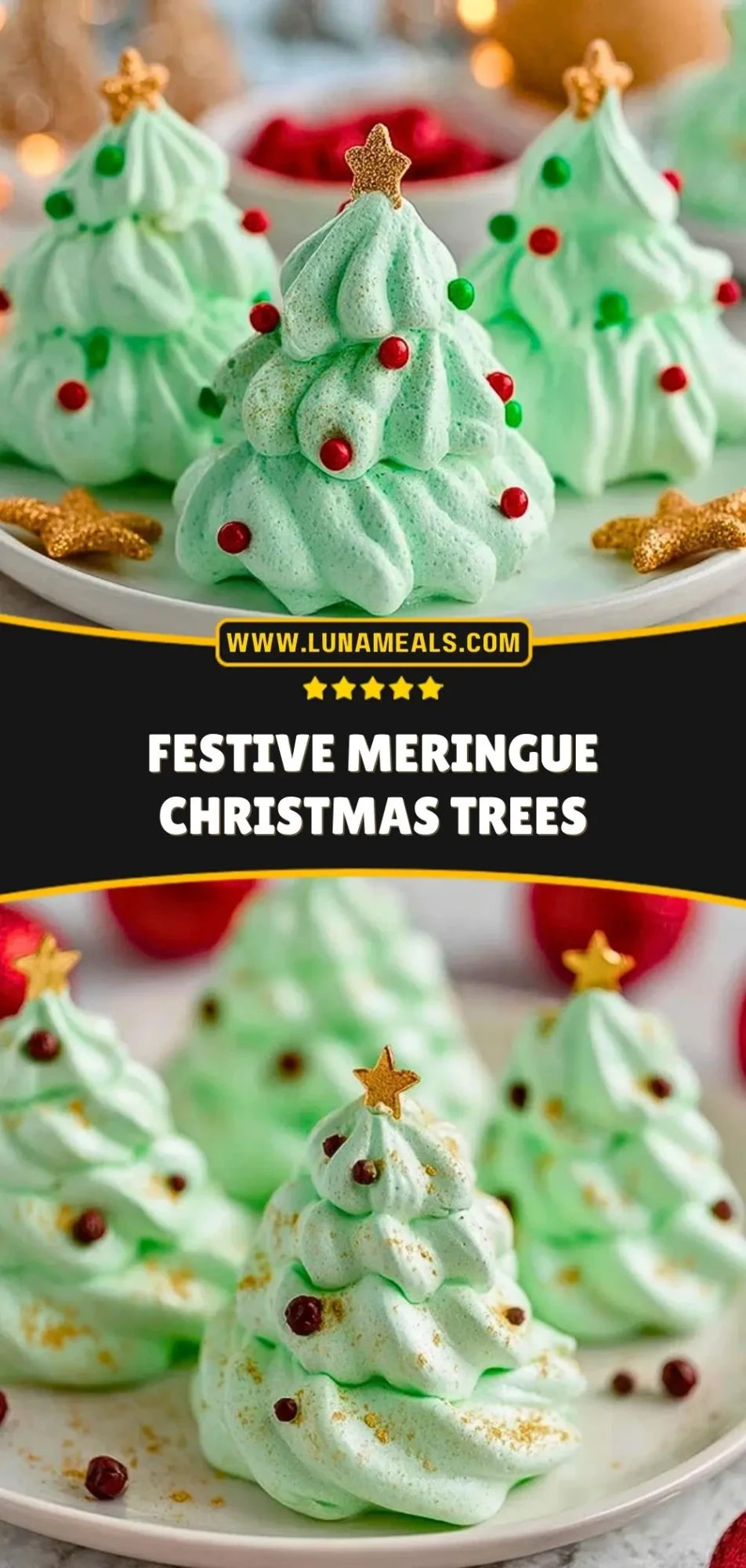 Festive Meringue Christmas Trees (3)