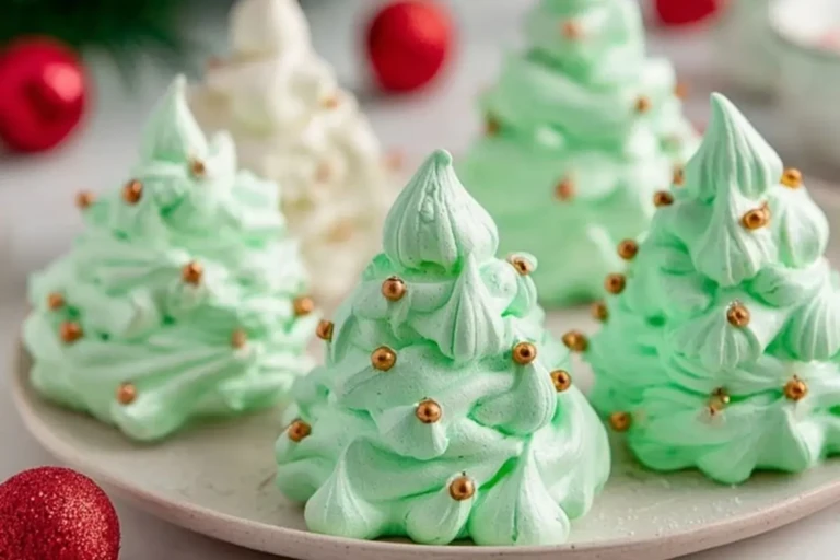 Festive Meringue Christmas Trees