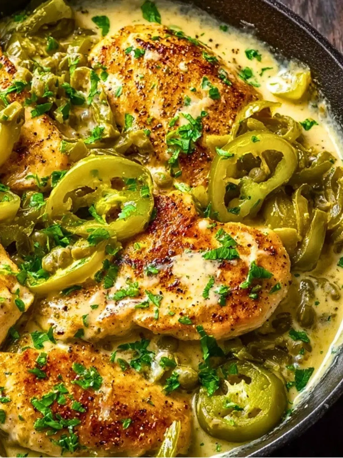 Flavorful Creamy Pepperoncini Chicken Skillet (1)