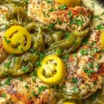 Flavorful Creamy Pepperoncini Chicken Skillet