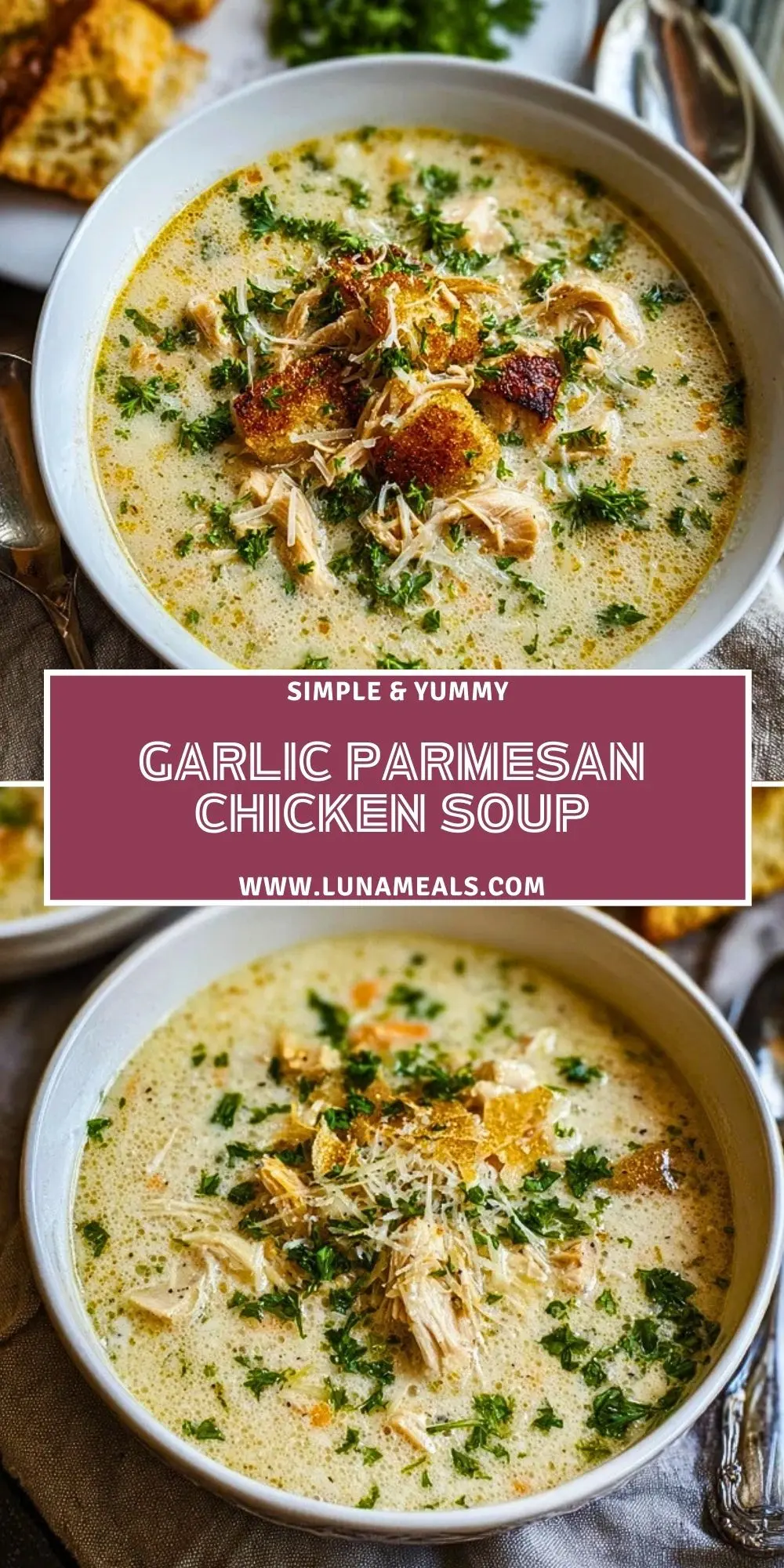 Garlic Parmesan Chicken Soup (2)