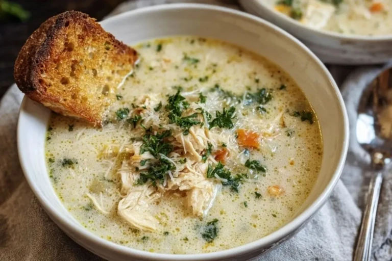 Garlic Parmesan Chicken Soup