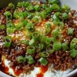 Ground Beef Hot Honey Bowl