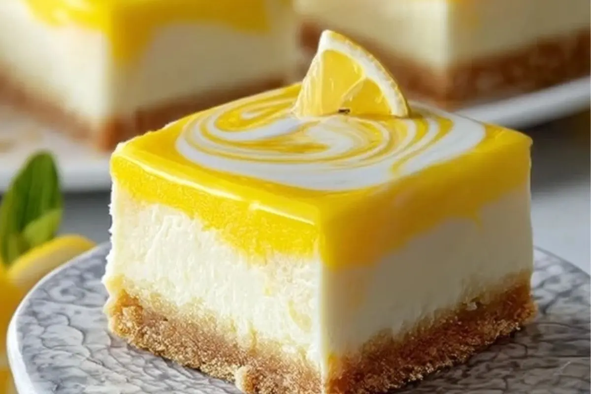 Heavenly Lemon Cheesecake Bars