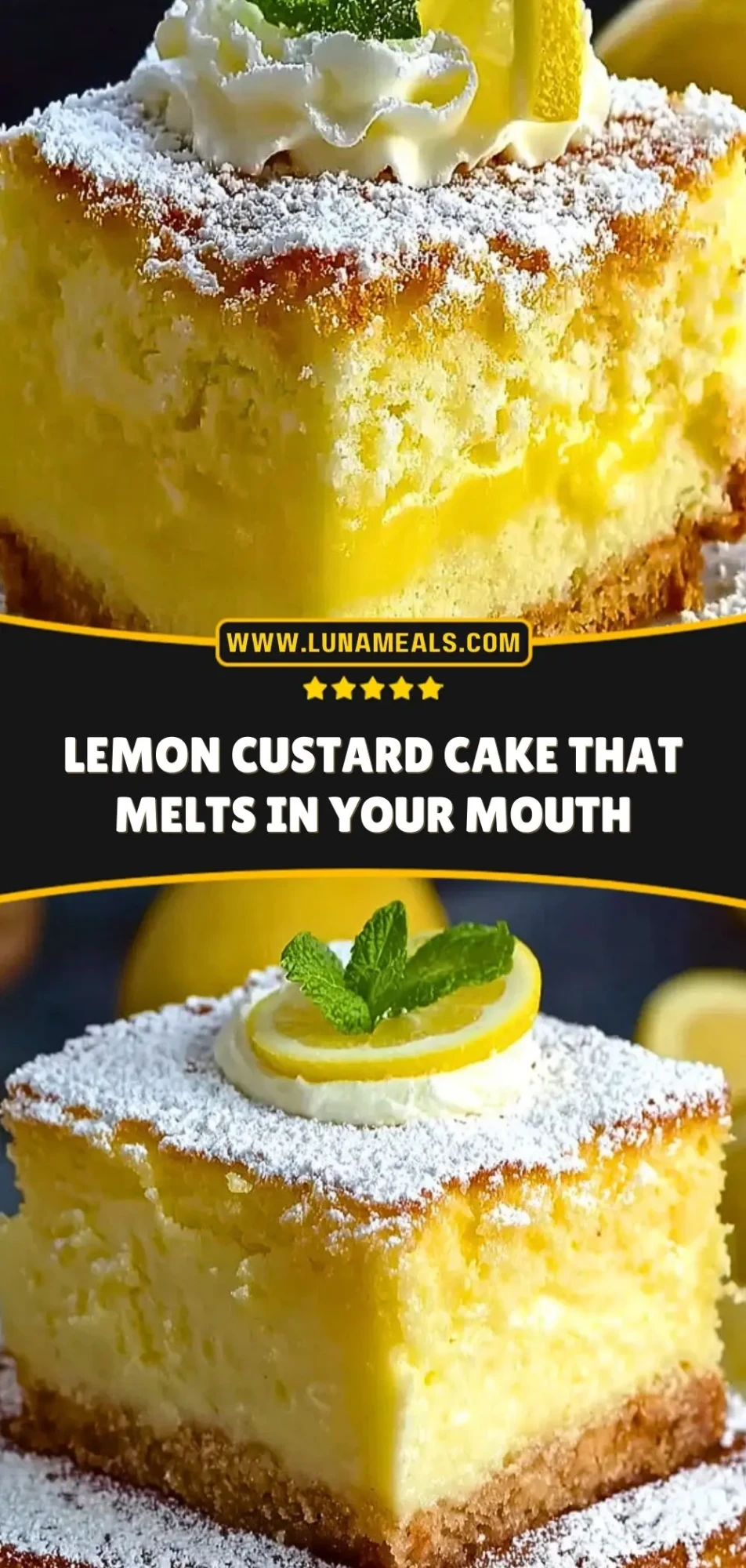 Lemon Custard Cake That Melts in Your Mouth (3)