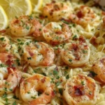 Lemon Garlic Shrimp Orzo
