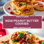 M&M Peanut Butter Cookies (2)