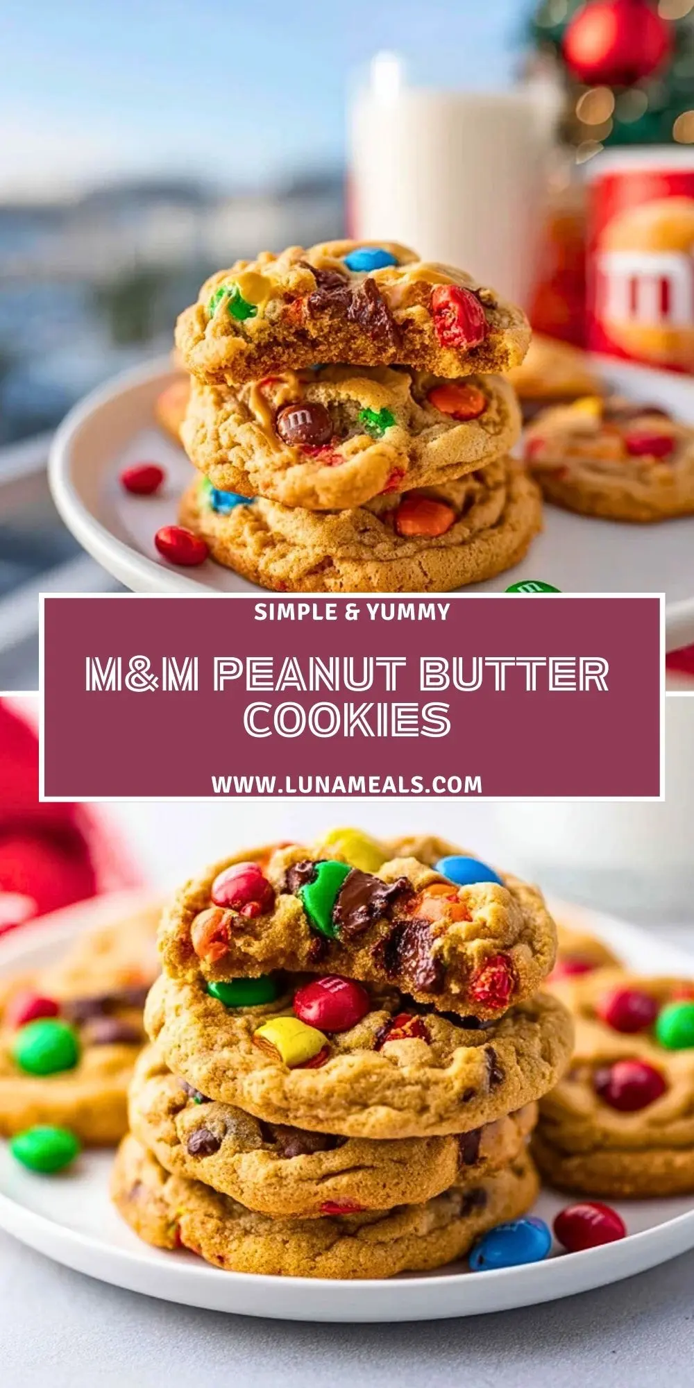 M&M Peanut Butter Cookies (2)