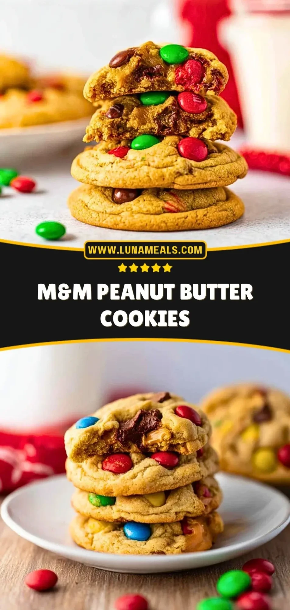 M&M Peanut Butter Cookies (3)