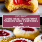 Christmas Thumbprint Cookies with Raspberry Jam (2)