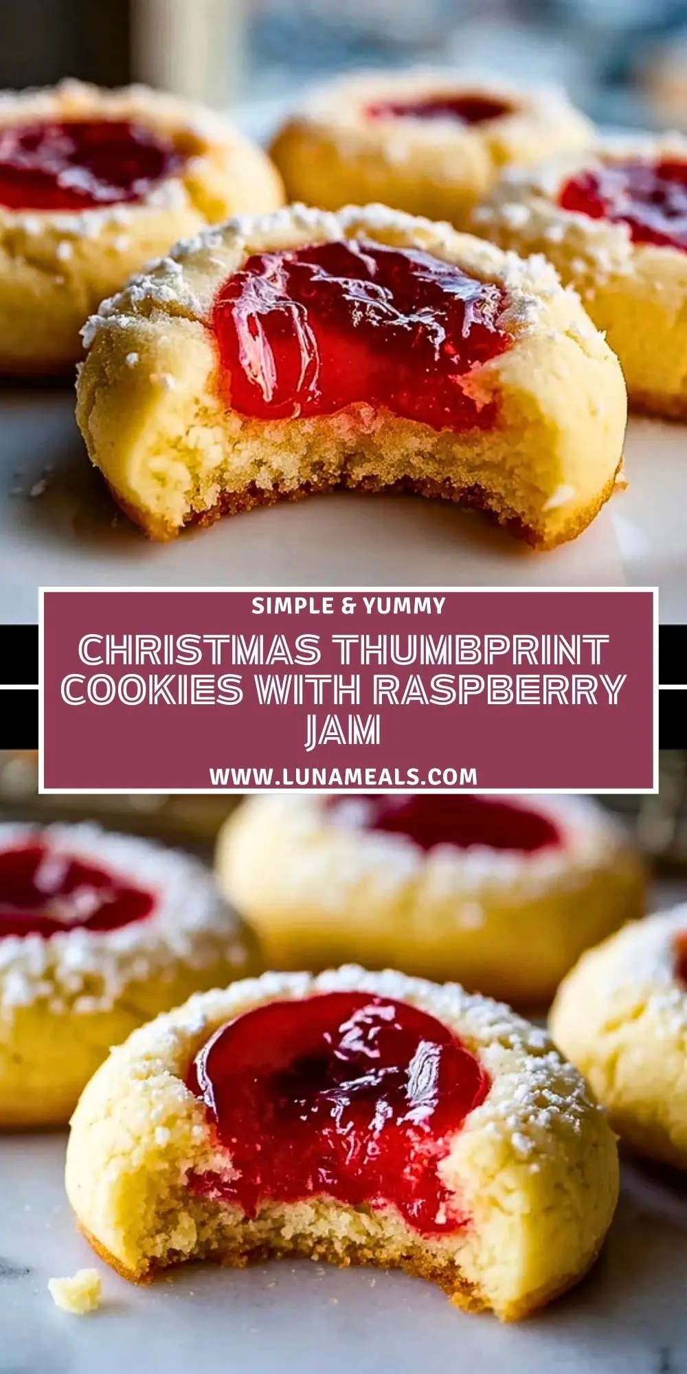 Christmas Thumbprint Cookies with Raspberry Jam (2)