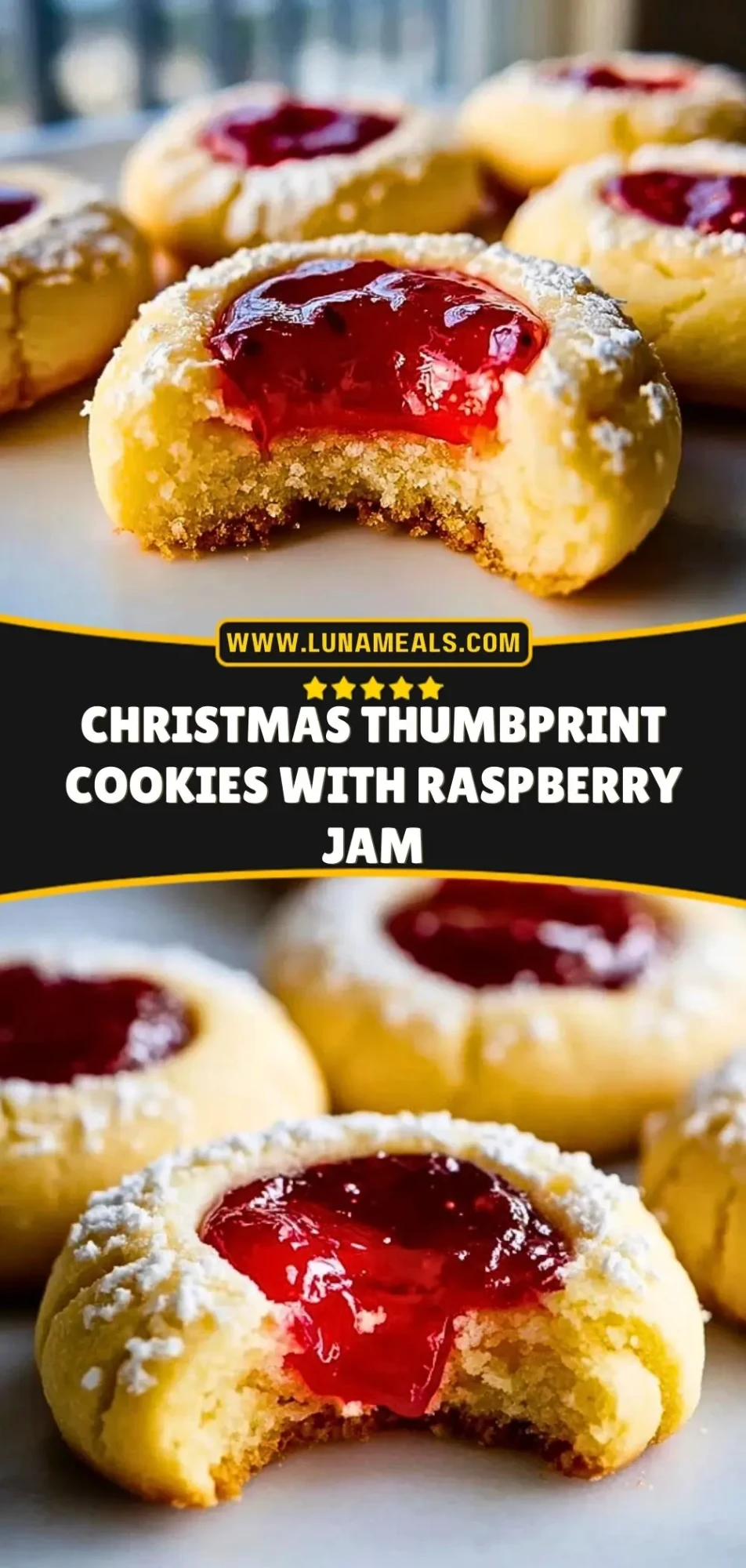 Christmas Thumbprint Cookies with Raspberry Jam (3)