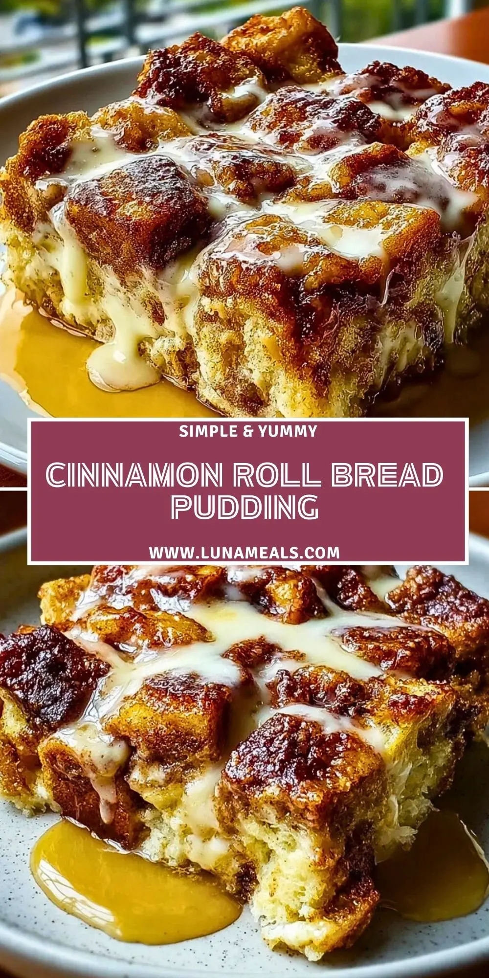 Cinnamon Roll Bread Pudding (2)