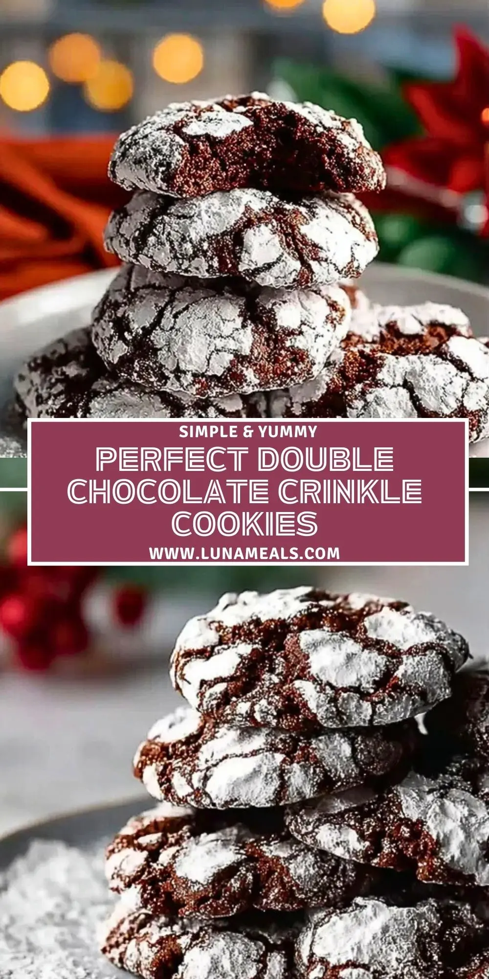 Perfect Double Chocolate Crinkle Cookies (2)