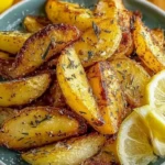 Simple Crispy Greek Lemon Potatoes