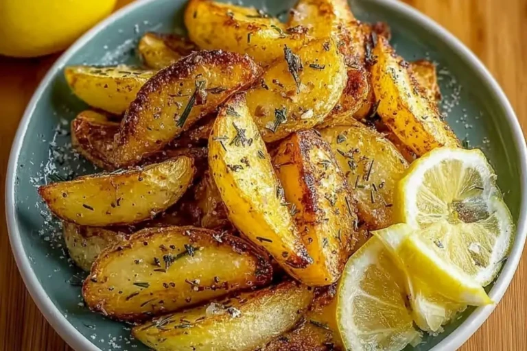Simple Crispy Greek Lemon Potatoes