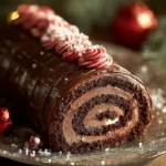 Chocolate Brownies Yule Log