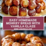 Easy Homemade Monkey Bread With Vanilla Glaze (2)