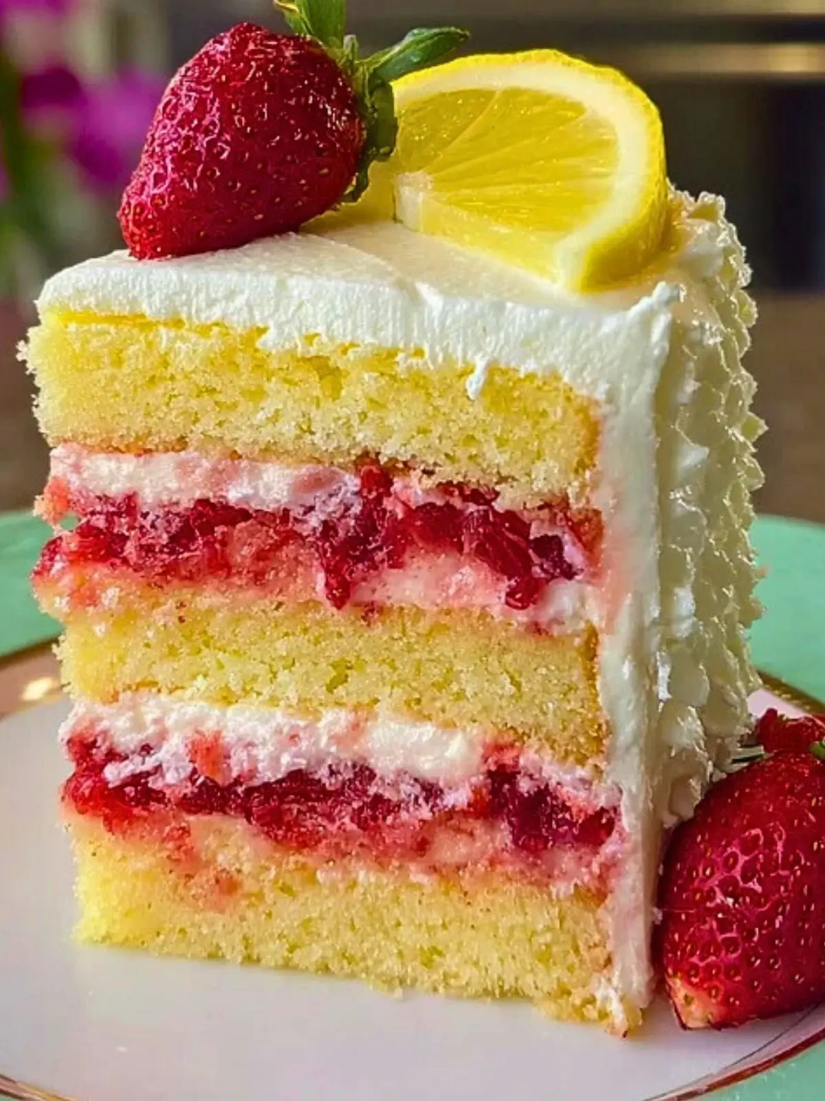 Strawberry Lemonade Cake Layers (1)