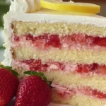Strawberry Lemonade Cake Layers
