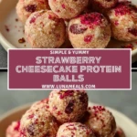 Strawberry Cheesecake Protein Balls (2)