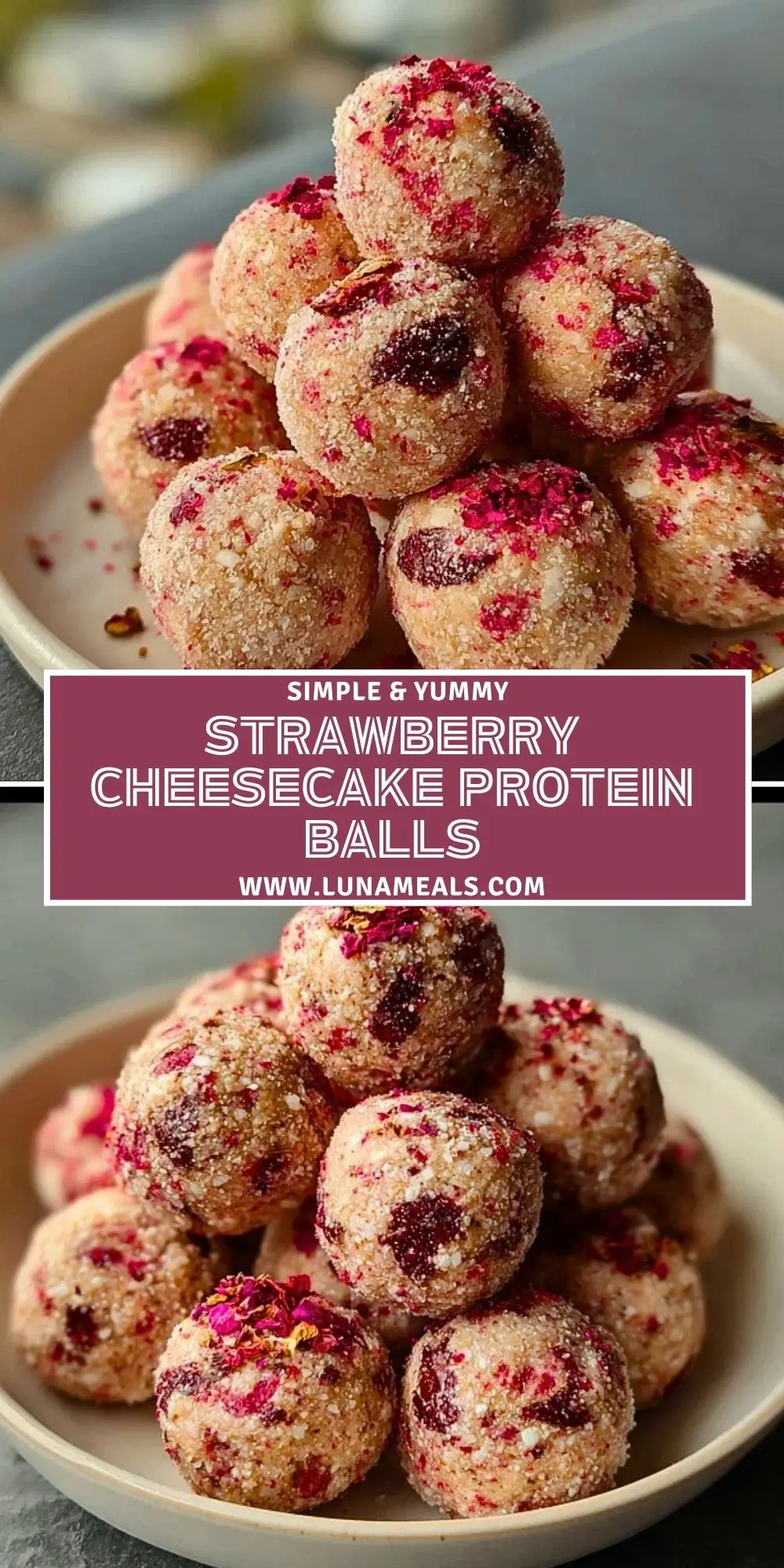 Strawberry Cheesecake Protein Balls (2)