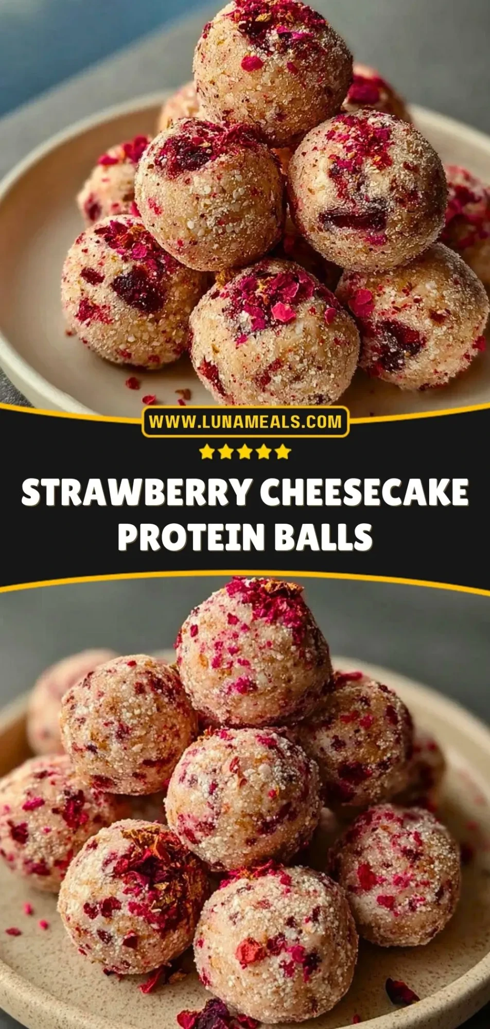 Strawberry Cheesecake Protein Balls (3)
