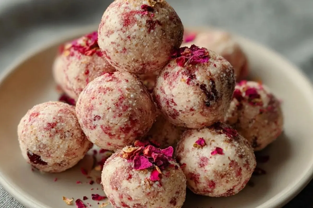 Strawberry Cheesecake Protein Balls