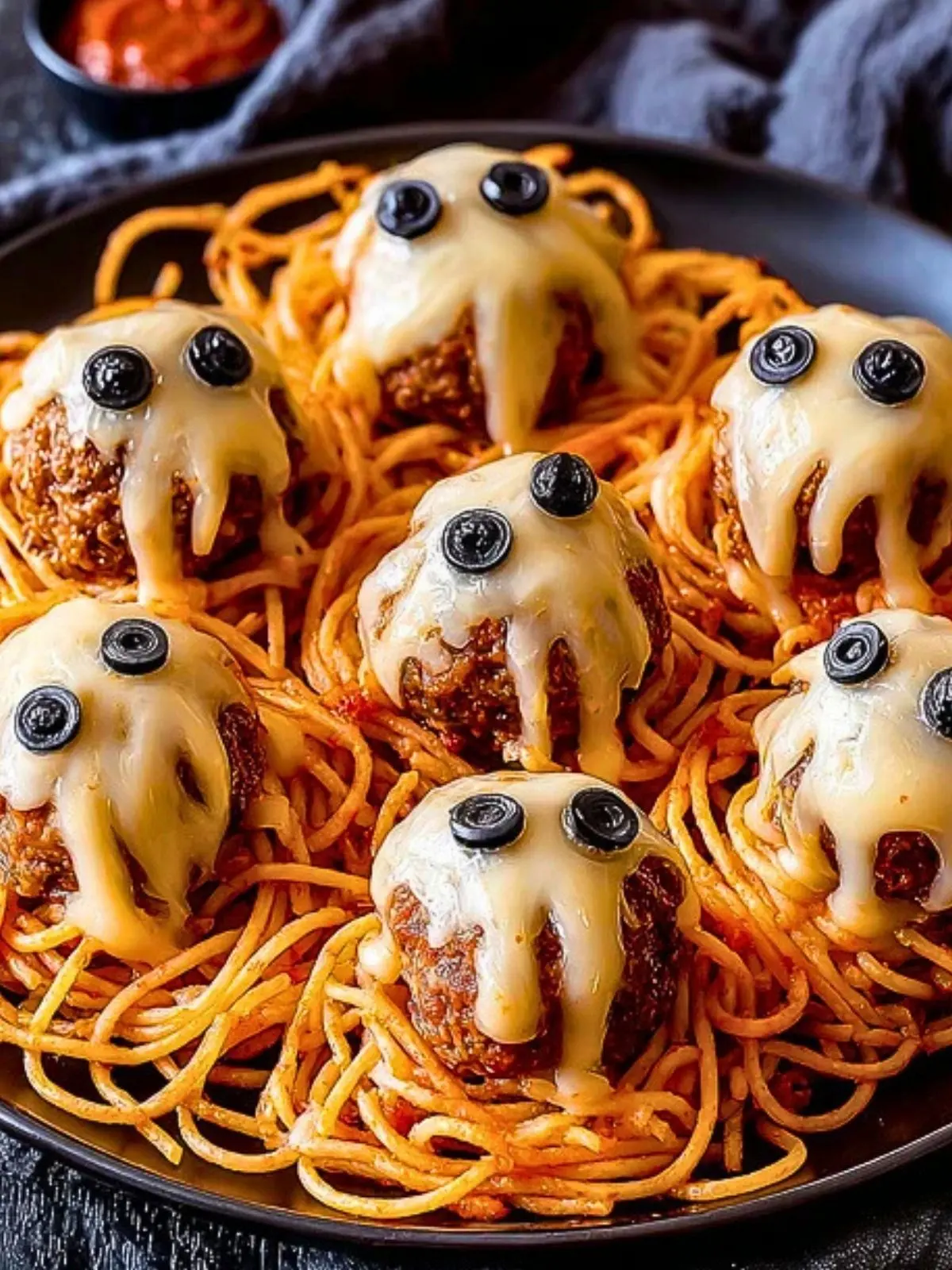 Spooky Spaghetti & Cheesy Monster Meatballs (1)