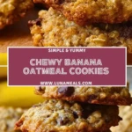 Chewy Banana Oatmeal Cookies (1)