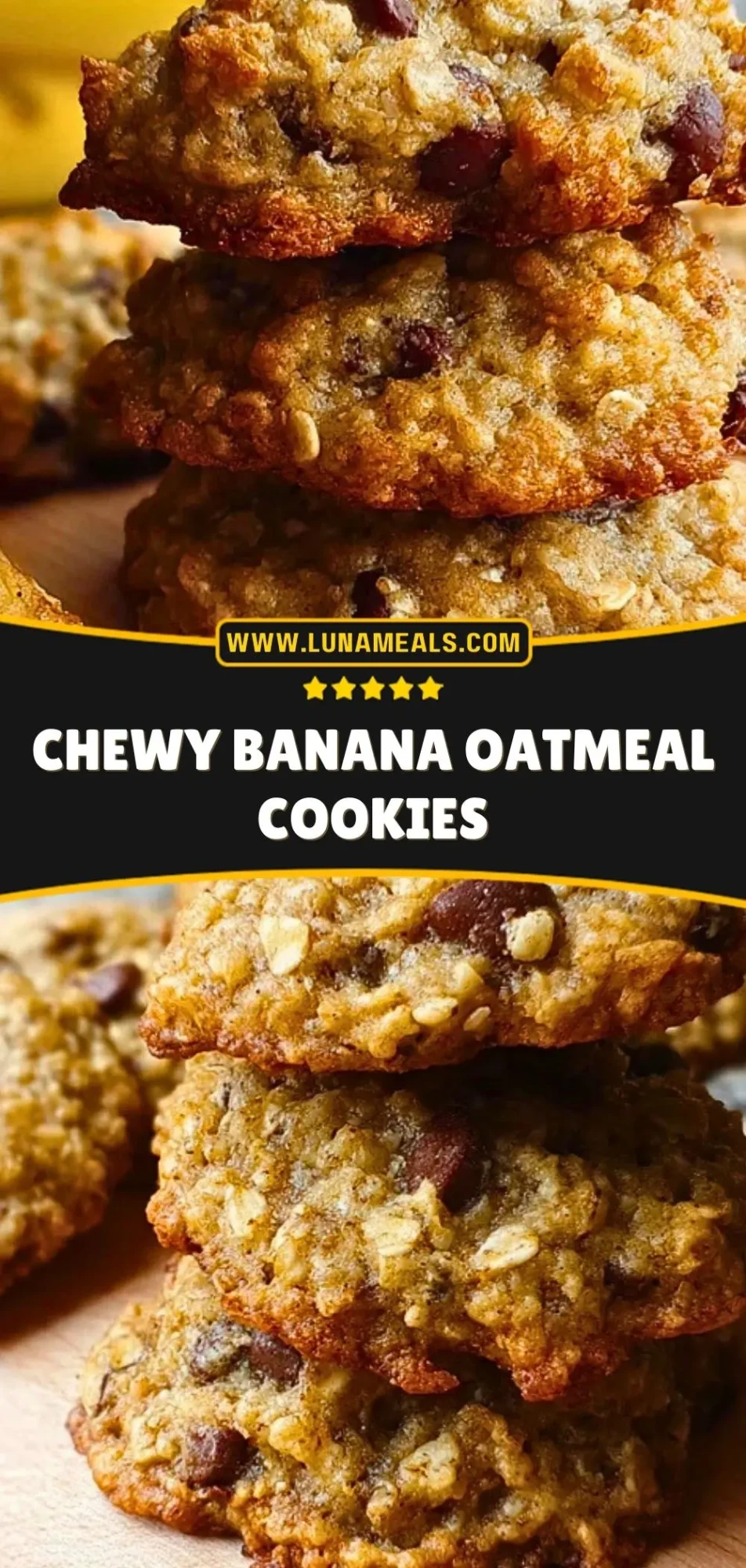 Chewy Banana Oatmeal Cookies (2)