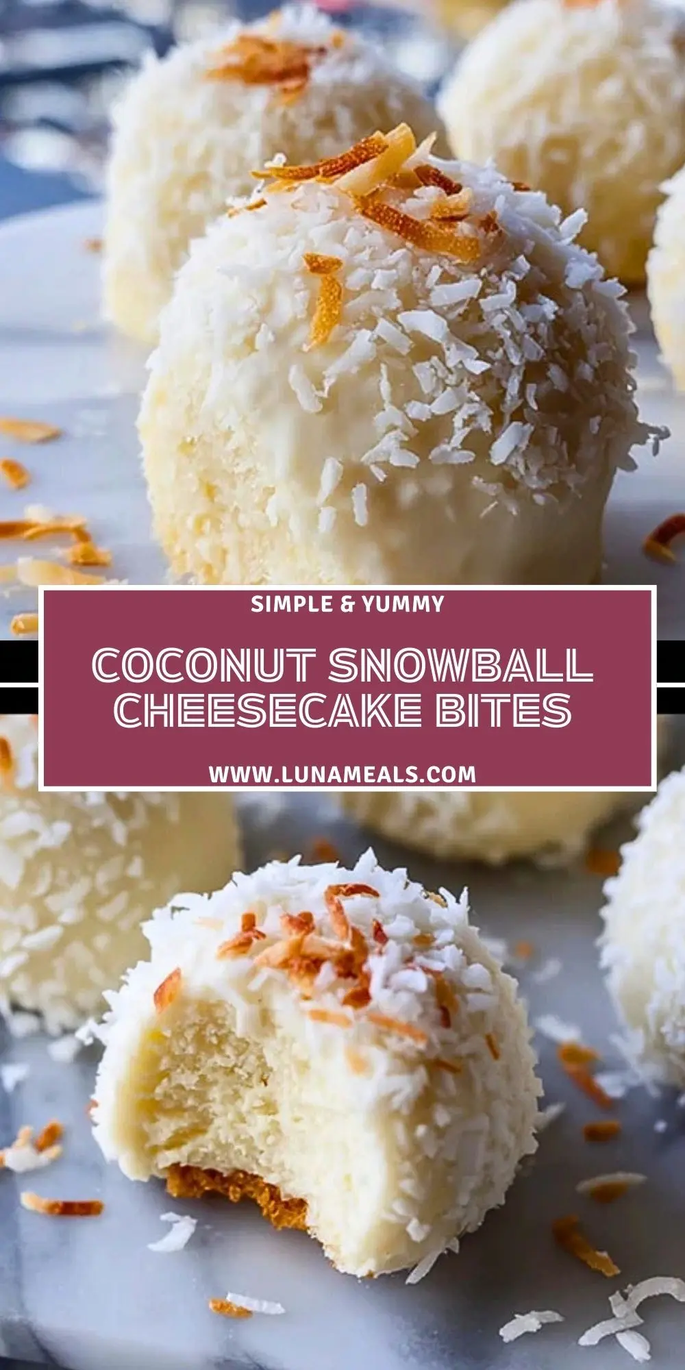 Coconut Snowball Cheesecake Bites (2)
