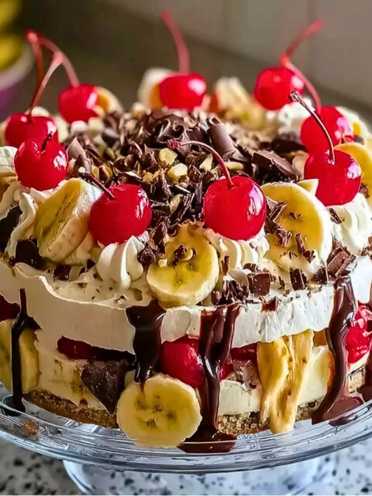 No Bake Banana Split Cheesecake (1)