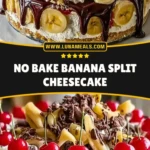 No Bake Banana Split Cheesecake (3)